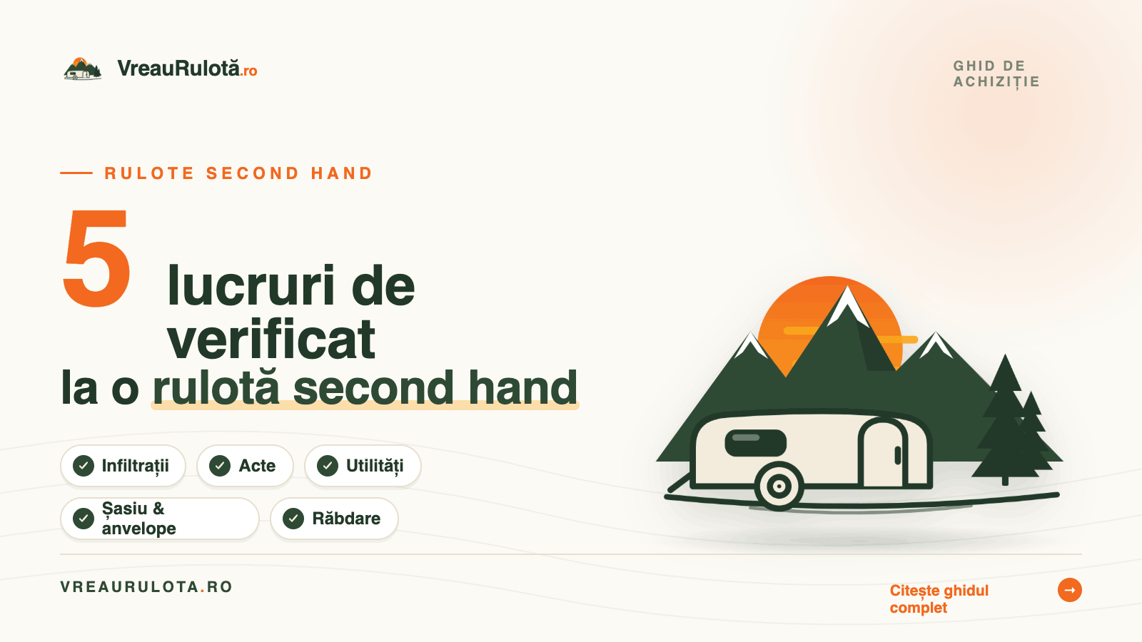 Cum cumperi o rulotă second hand – Ghid scurt pentru începători